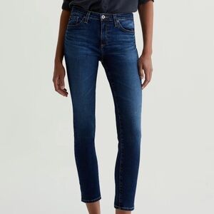 AG Adriano Goldschmied Dark Blue Ankle Jeans
